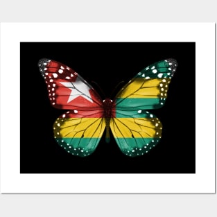 Togolese Flag  Butterfly - Gift for Togolese From Togo Posters and Art